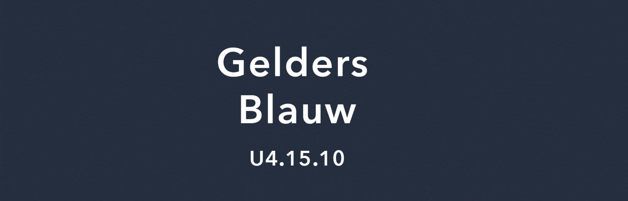 Gelderland Blauw